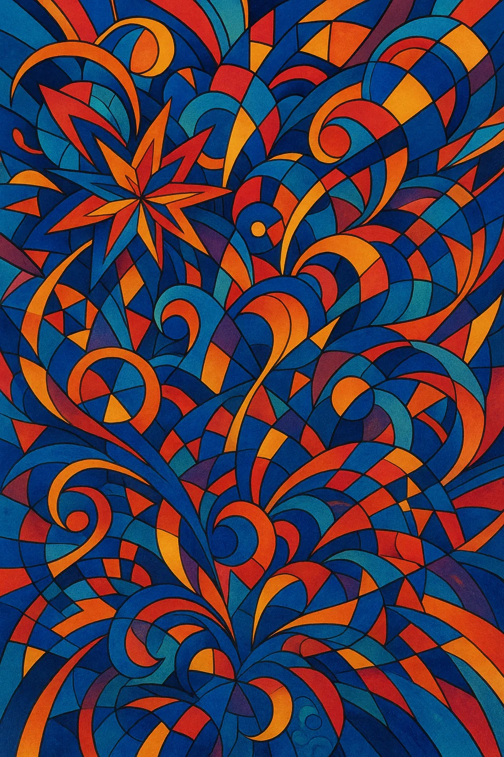 AI generated Abstract AI Art Generator 3:4 portrait style
