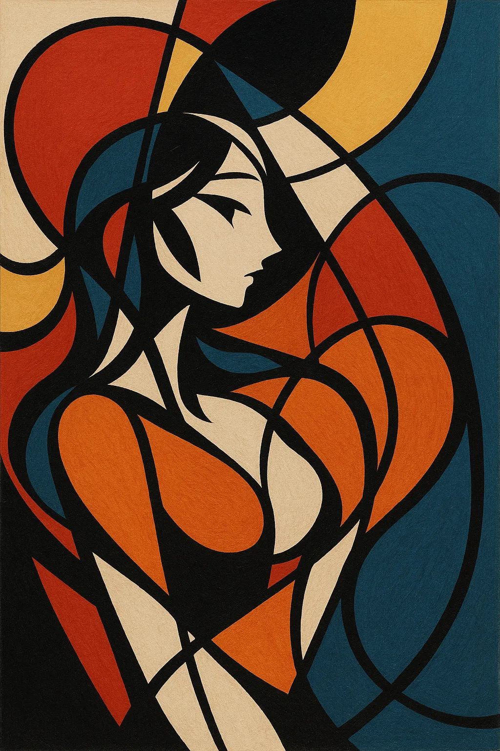 AI generated Abstract AI Art Generator 9:16 portrait style