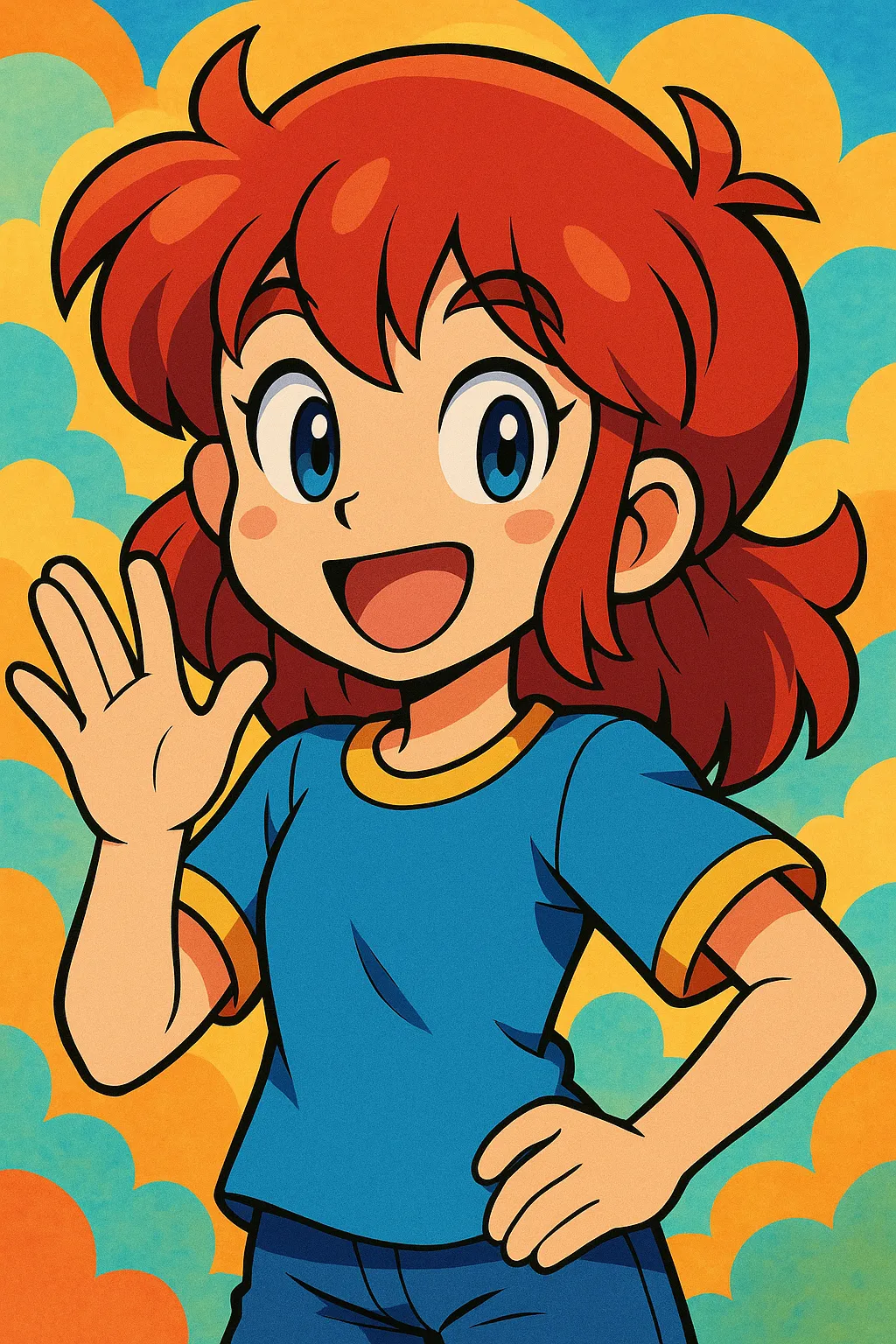 AI generated AI Cartoon Generator From Text Free 9:16 portrait style