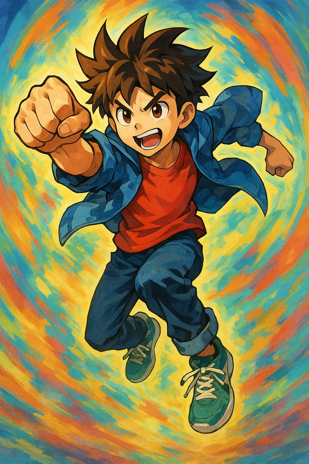 AI generated AI Cartoon Generator From Text Free 9:16 portrait style
