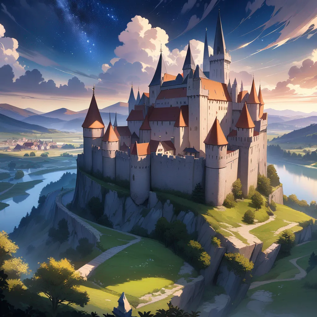 AI generated AI Castle Generator 1:1 square style