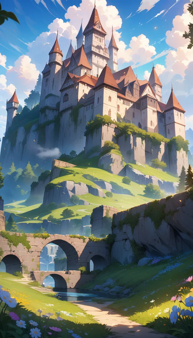 AI generated AI Castle Generator 9:16 portrait style