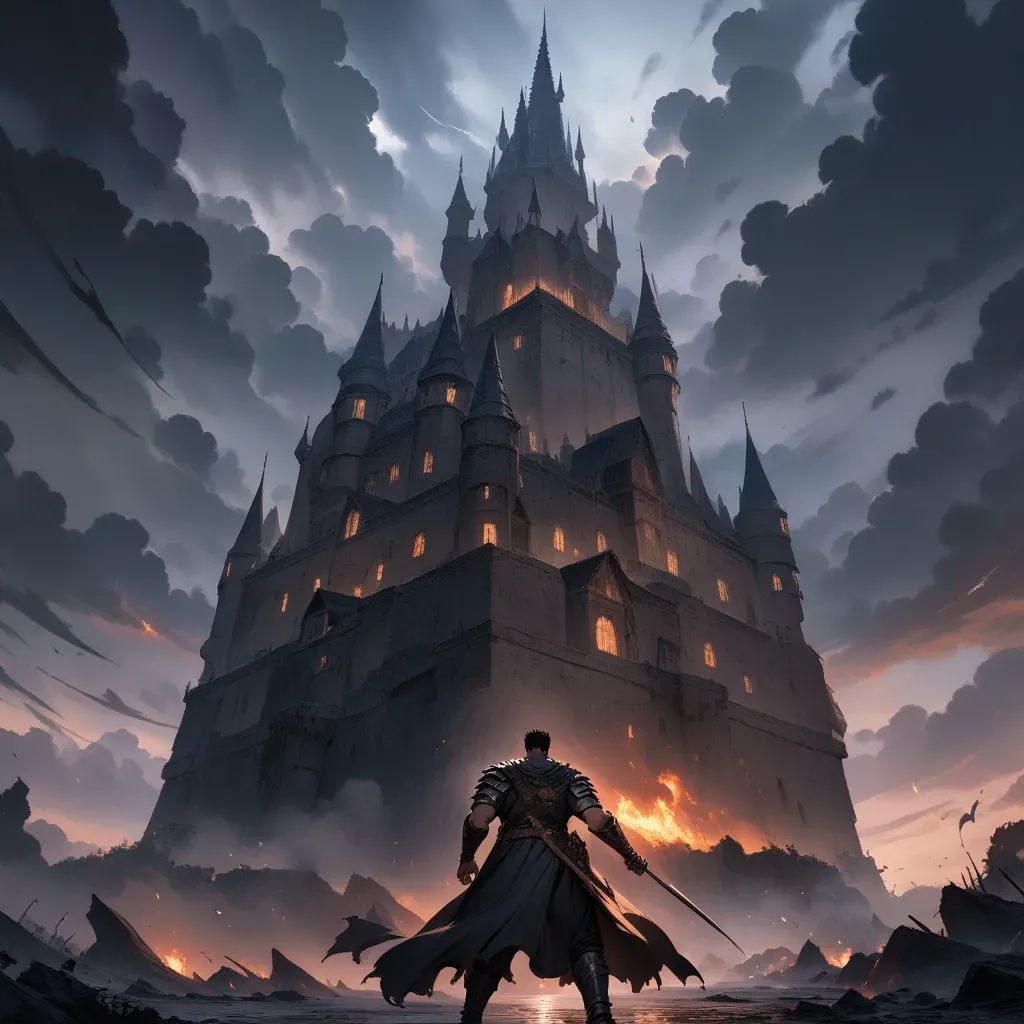 AI generated AI Castle Generator 1:1 square style