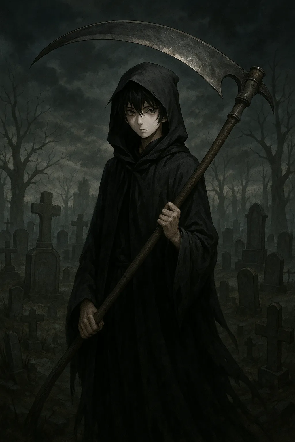 AI generated AI Dark Art Generator 9:16 portrait style
