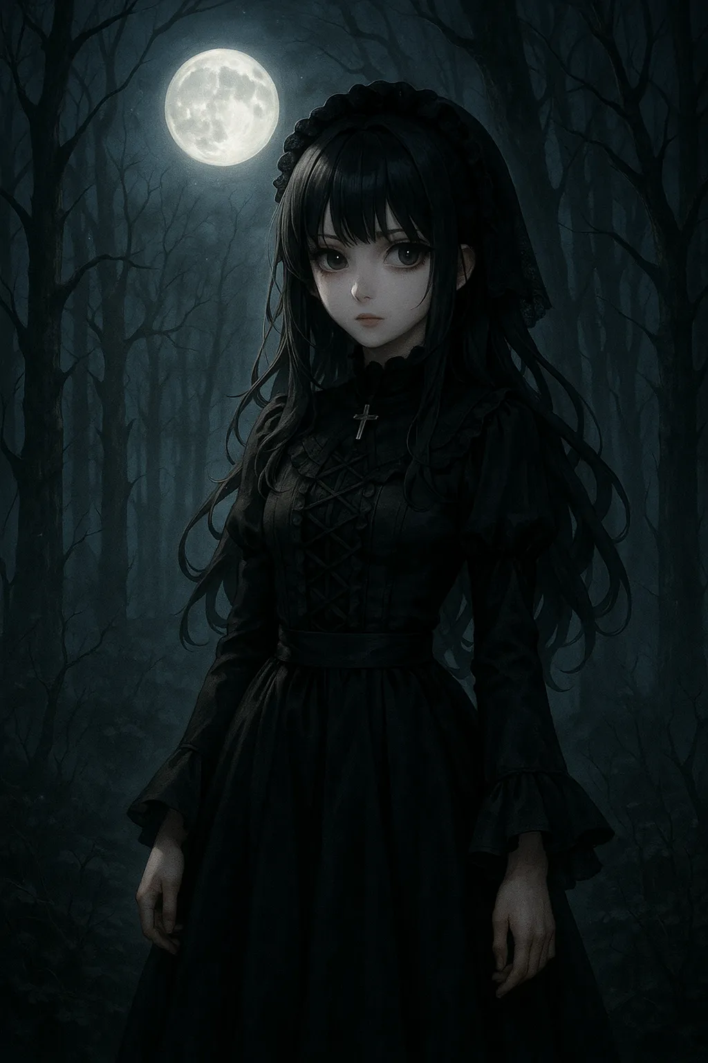 AI generated AI Dark Art Generator 3:4 portrait style