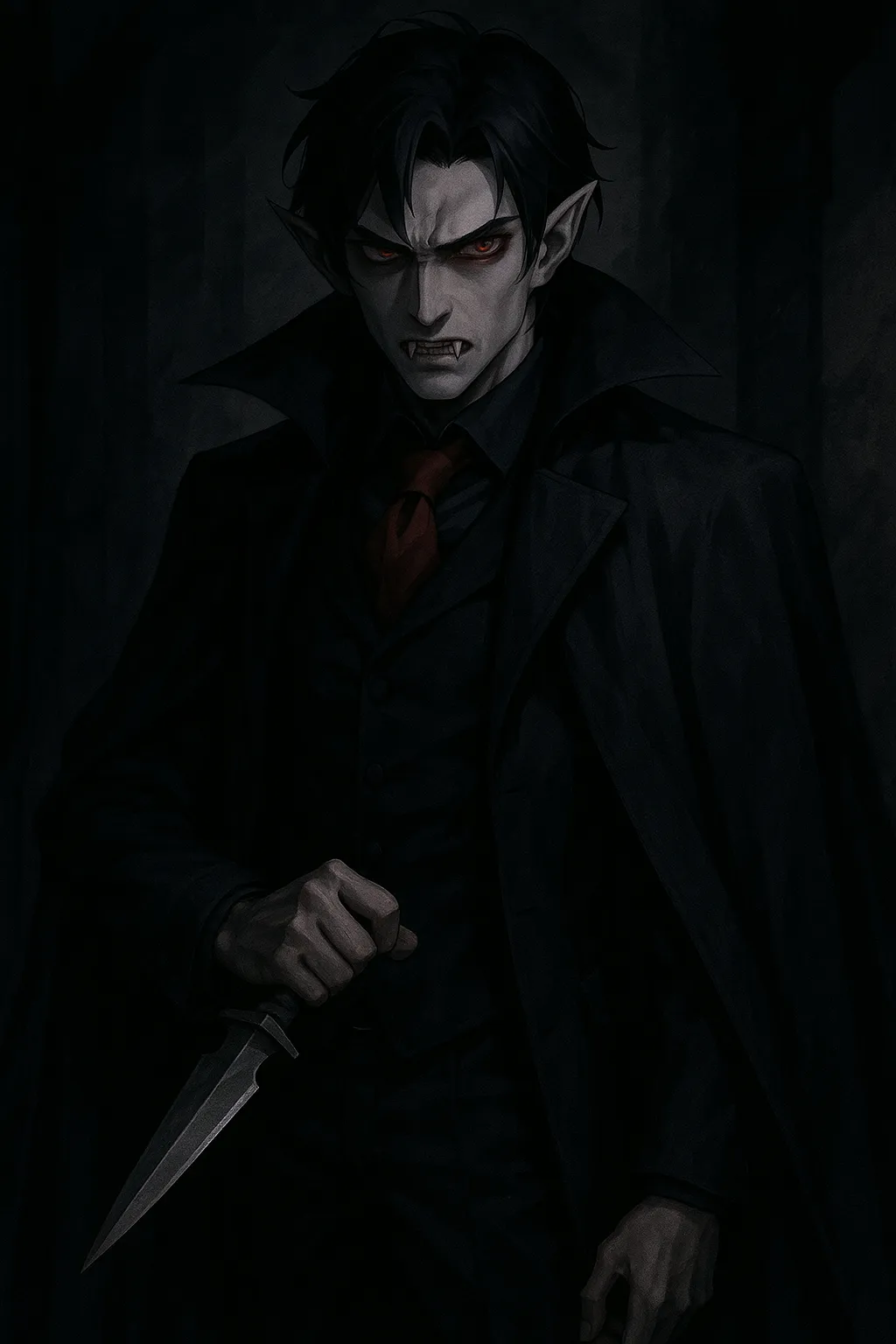 AI generated AI Dark Art Generator 9:16 portrait style