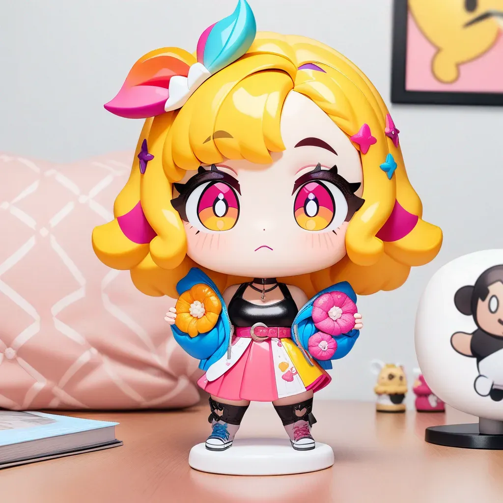 AI generated AI Funko Pops Creator 1:1 square style