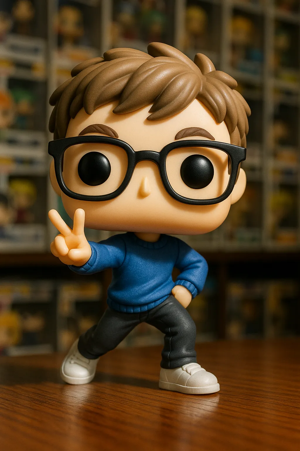 AI generated AI Funko Pops Creator 9:16 portrait style