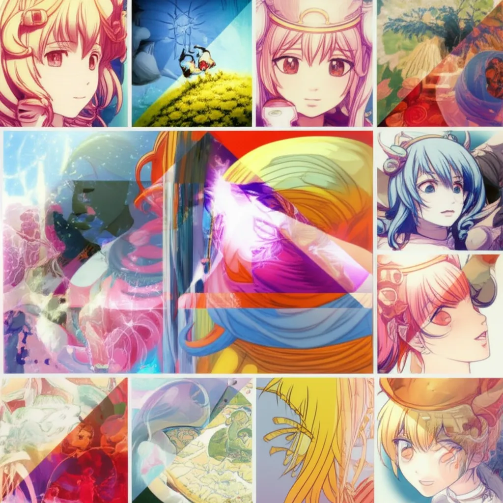 AI generated AI Generated Collager 1:1 square style