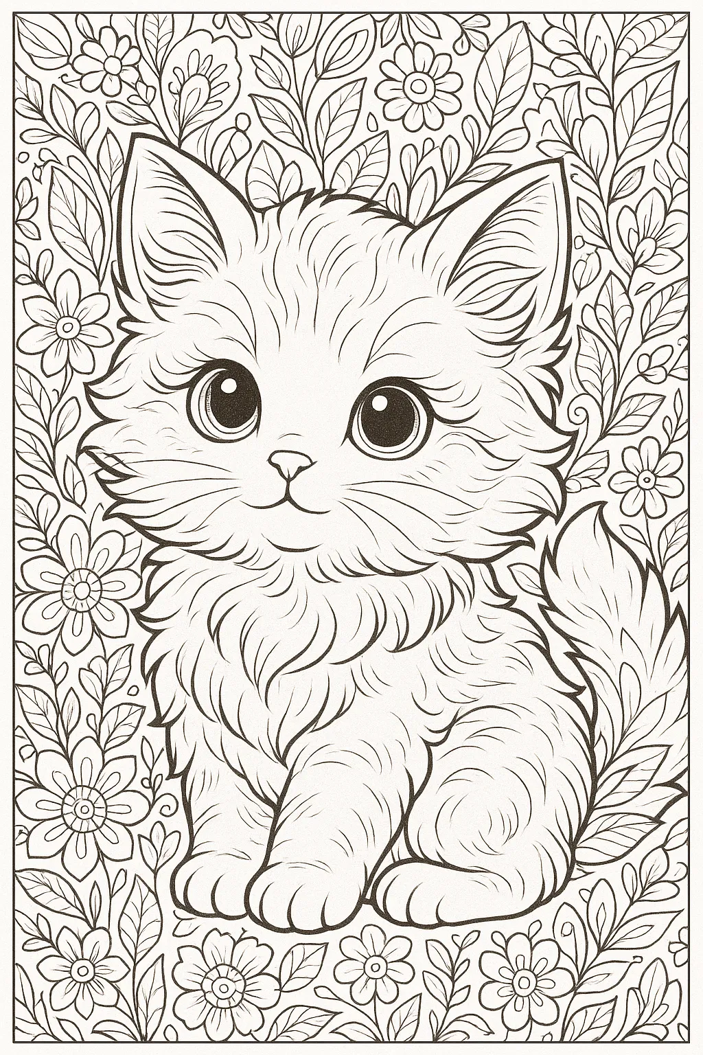 AI generated AI Generated Coloring Pages 3:4 portrait style