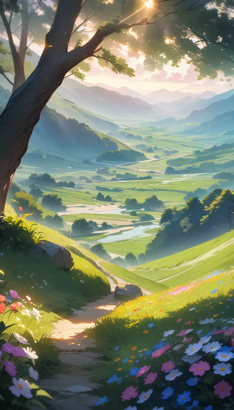 AI generated AI Landscape Generator 9:16 portrait style