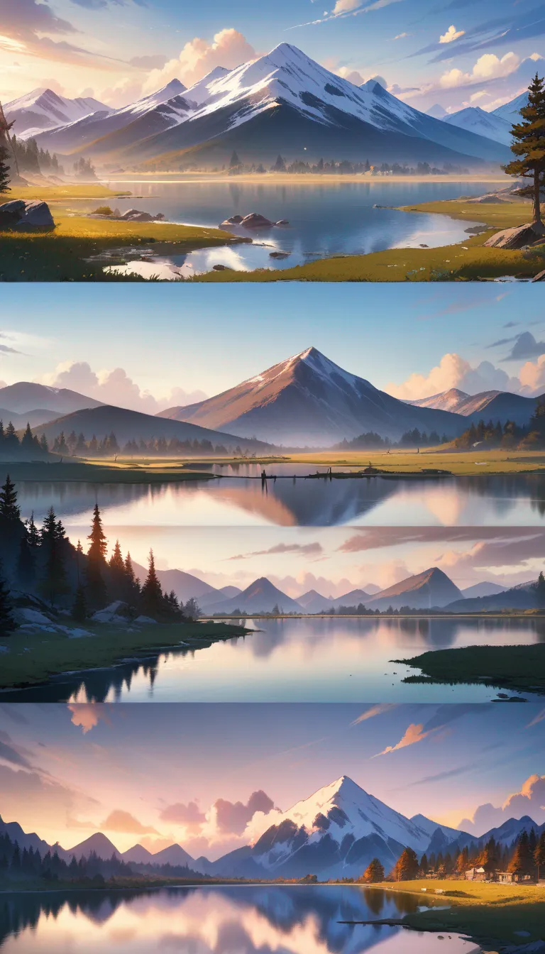 AI generated AI Landscape Generator 9:16 portrait style