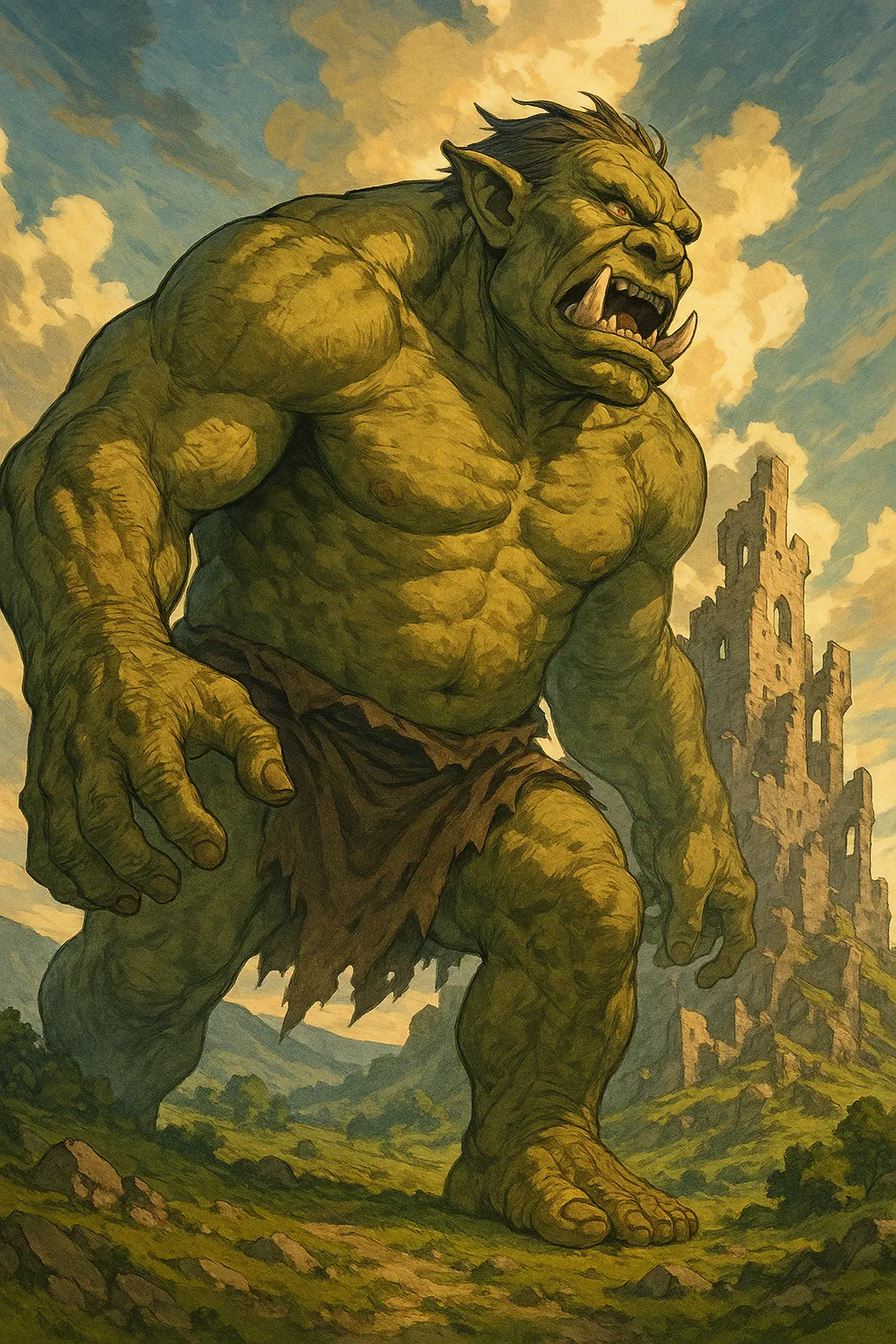 AI generated AI Monster Generator 9:16 portrait style