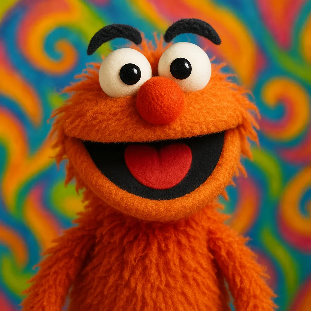 AI generated AI Muppet Generator 1:1 square style