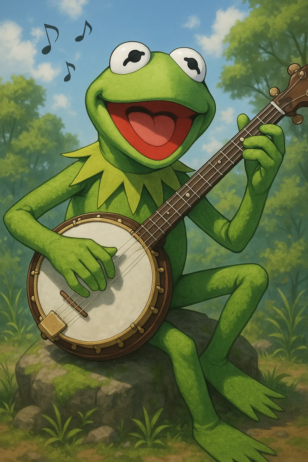 AI generated AI Muppet Generator 9:16 portrait style