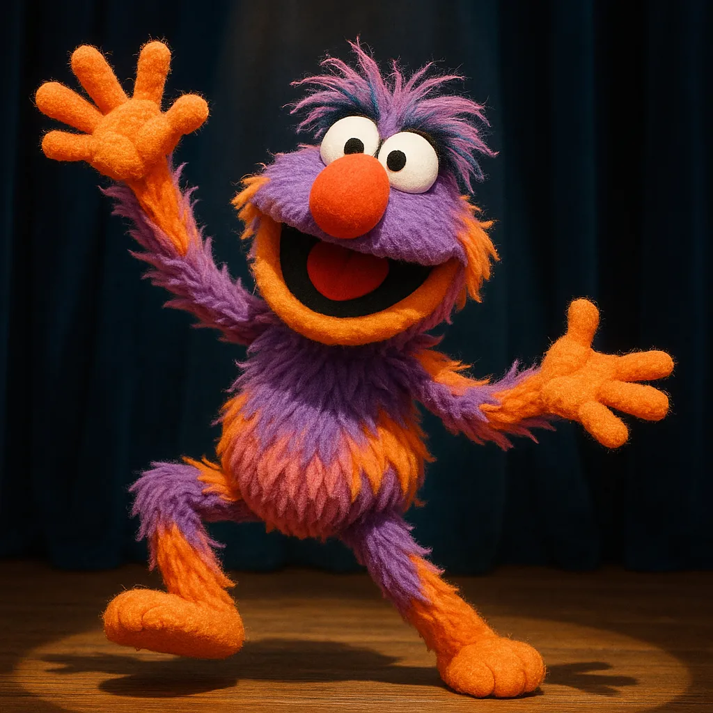 AI generated AI Muppet Generator 1:1 square style