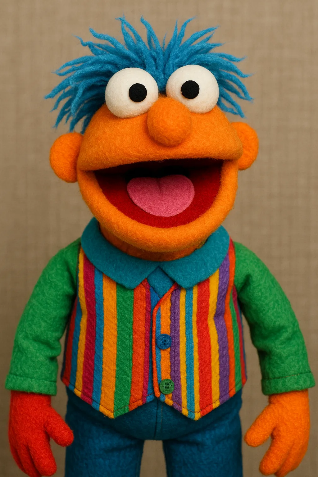 AI generated AI Muppet Generator 9:16 portrait style