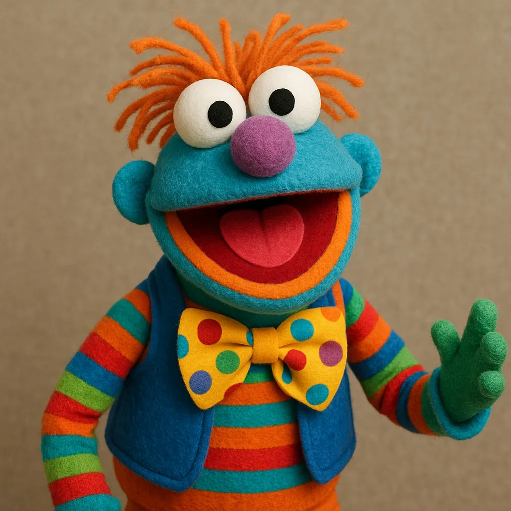 AI generated AI Muppet Generator 1:1 square style