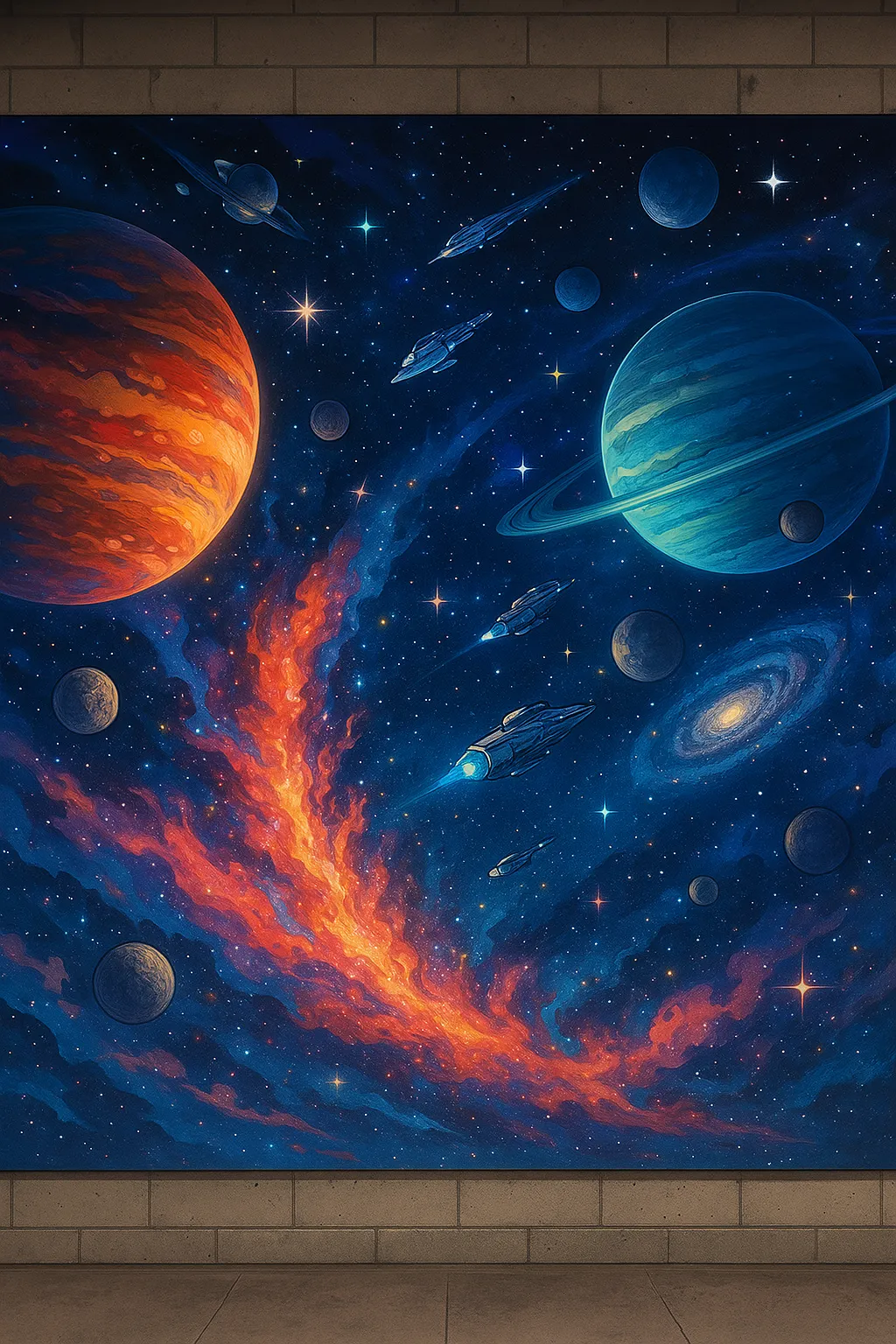 AI generated AI Mural Generator 3:4 portrait style