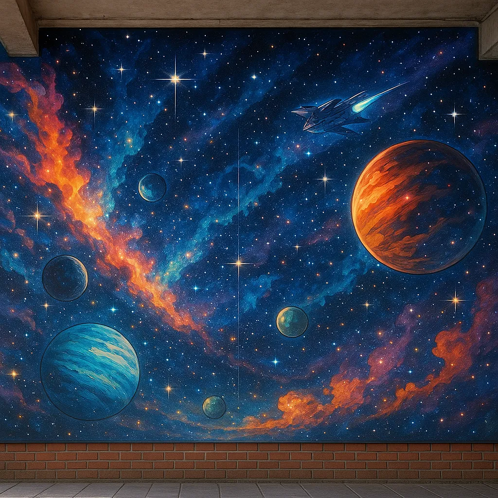 AI generated AI Mural Generator 1:1 square style