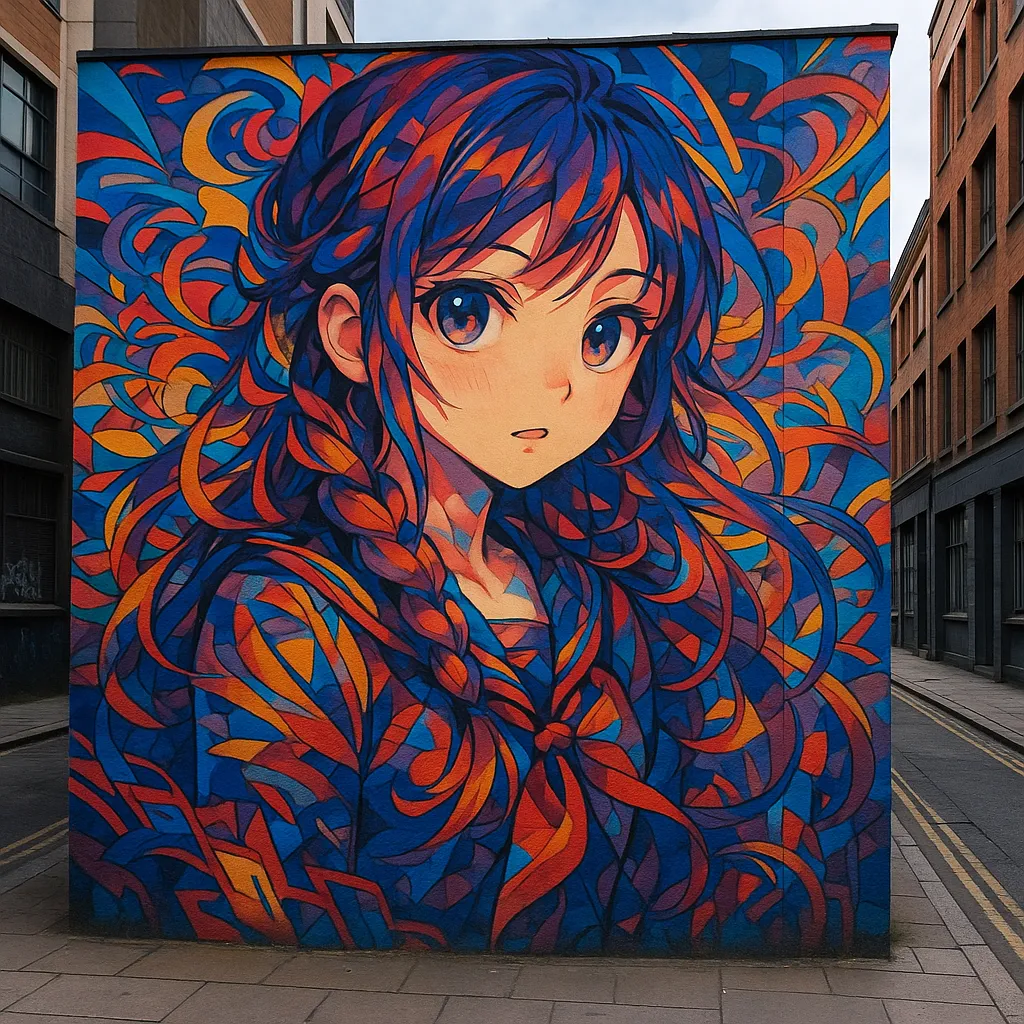 AI generated AI Mural Generator 1:1 square style