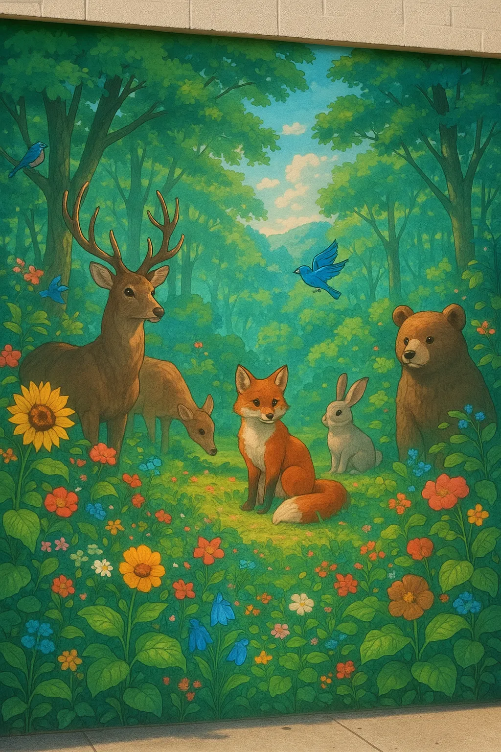 AI generated AI Mural Generator 9:16 portrait style