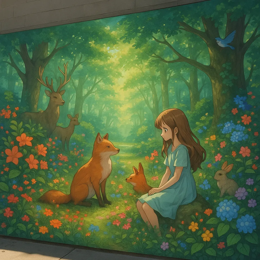 AI generated AI Mural Generator 1:1 square style