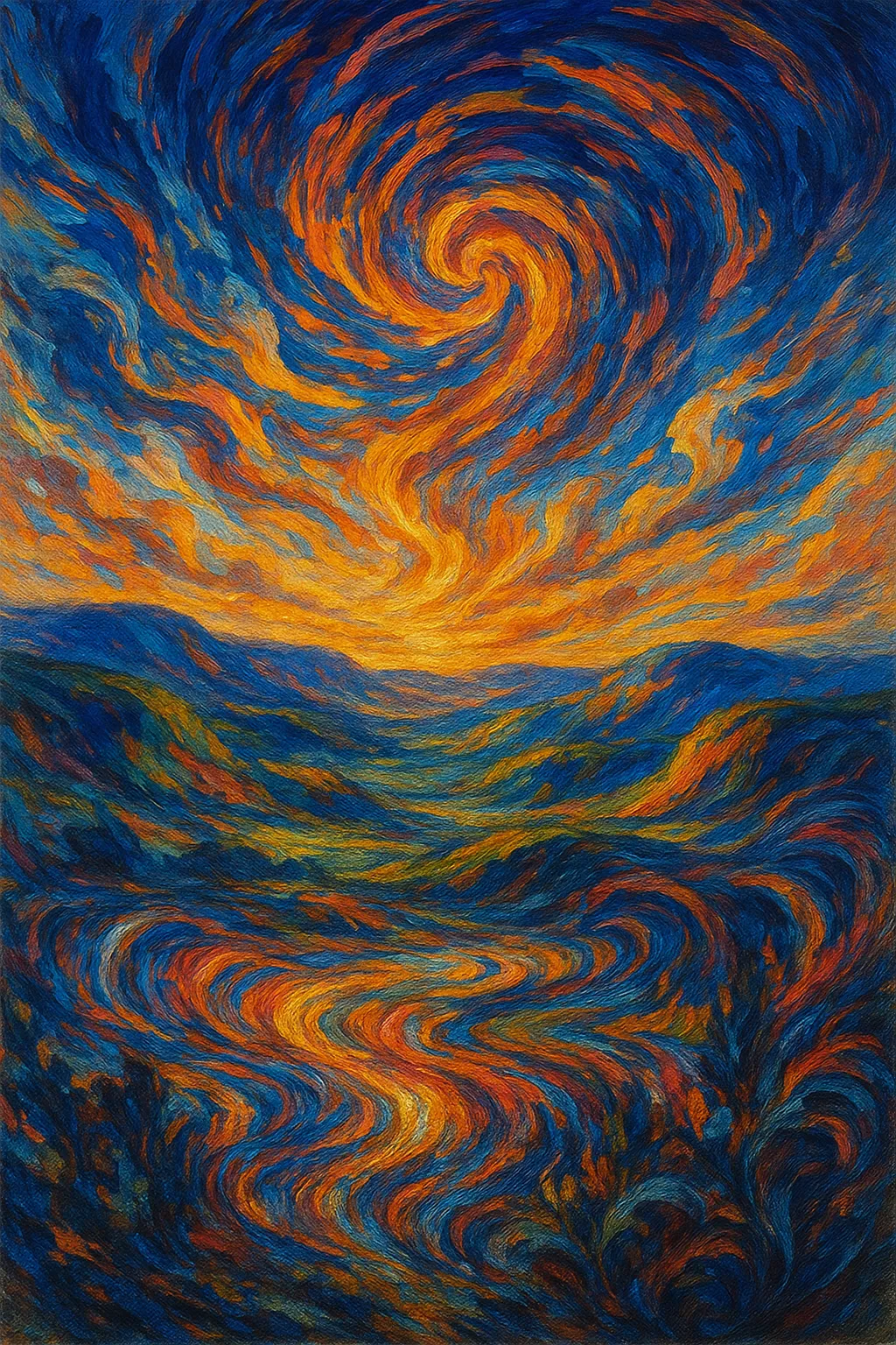 AI generated AI Oil Painter 3:4 portrait style