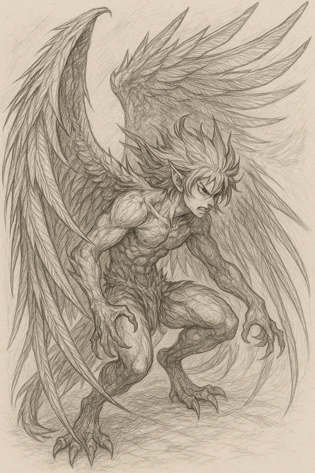 AI generated AI Pencil Drawing Generator 9:16 portrait style