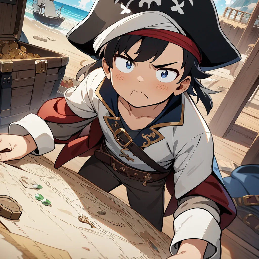 AI generated AI Pirate Generator 1:1 square style