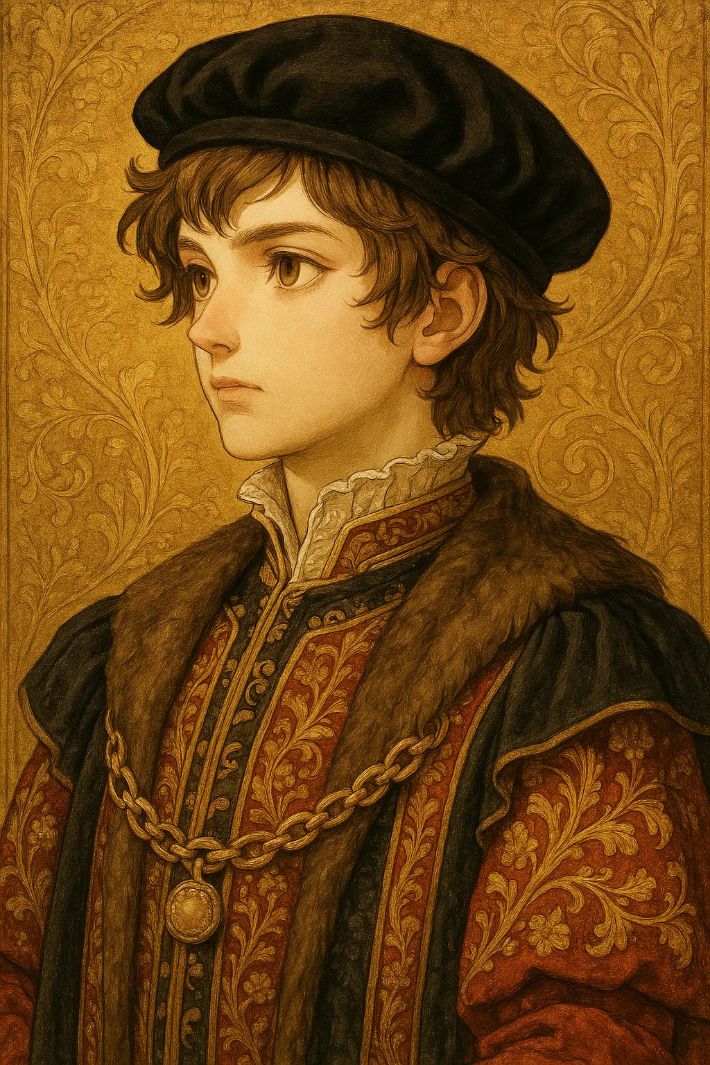 AI generated AI Renaissance Painting Generator 3:4 portrait style