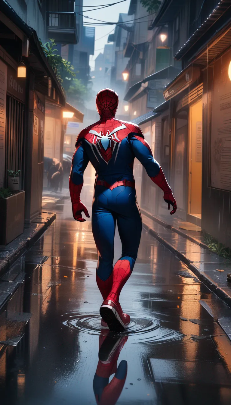 AI generated AI Spiderman Generator 9:16 portrait style