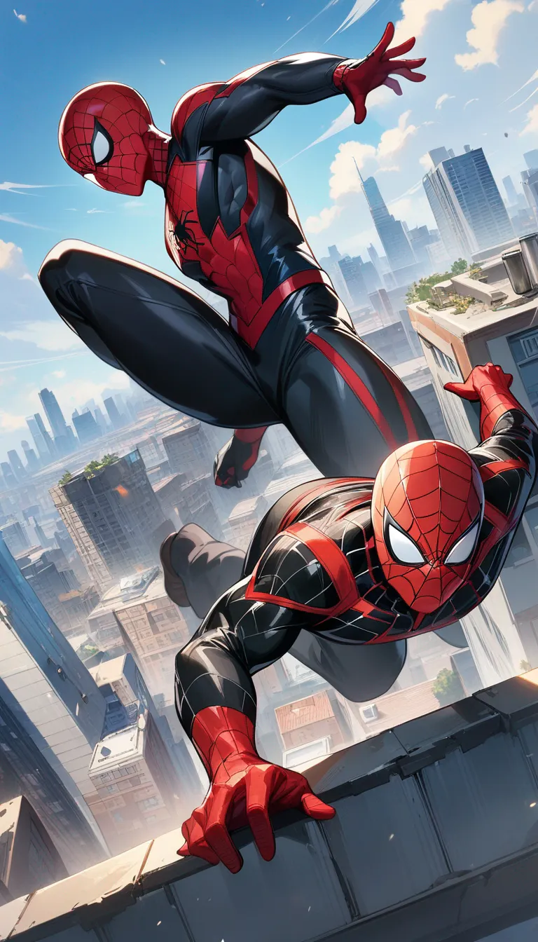 AI generated AI Spiderman Generator 9:16 portrait style