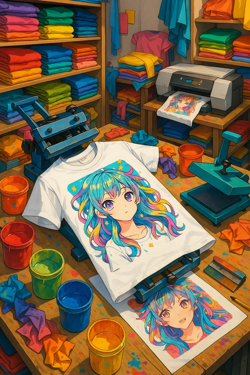 AI generated AI T Shirt Designer 9:16 portrait style
