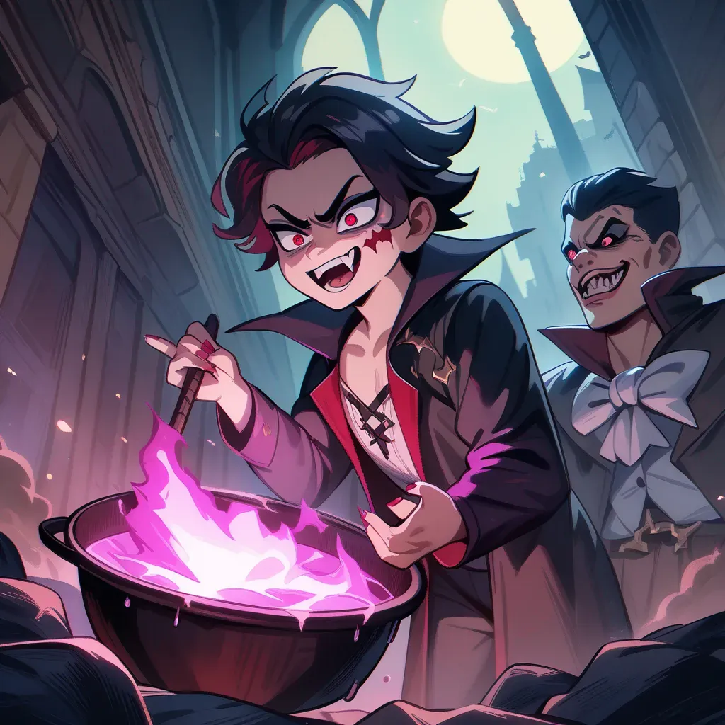 AI generated AI Vampire Generator 1:1 square style