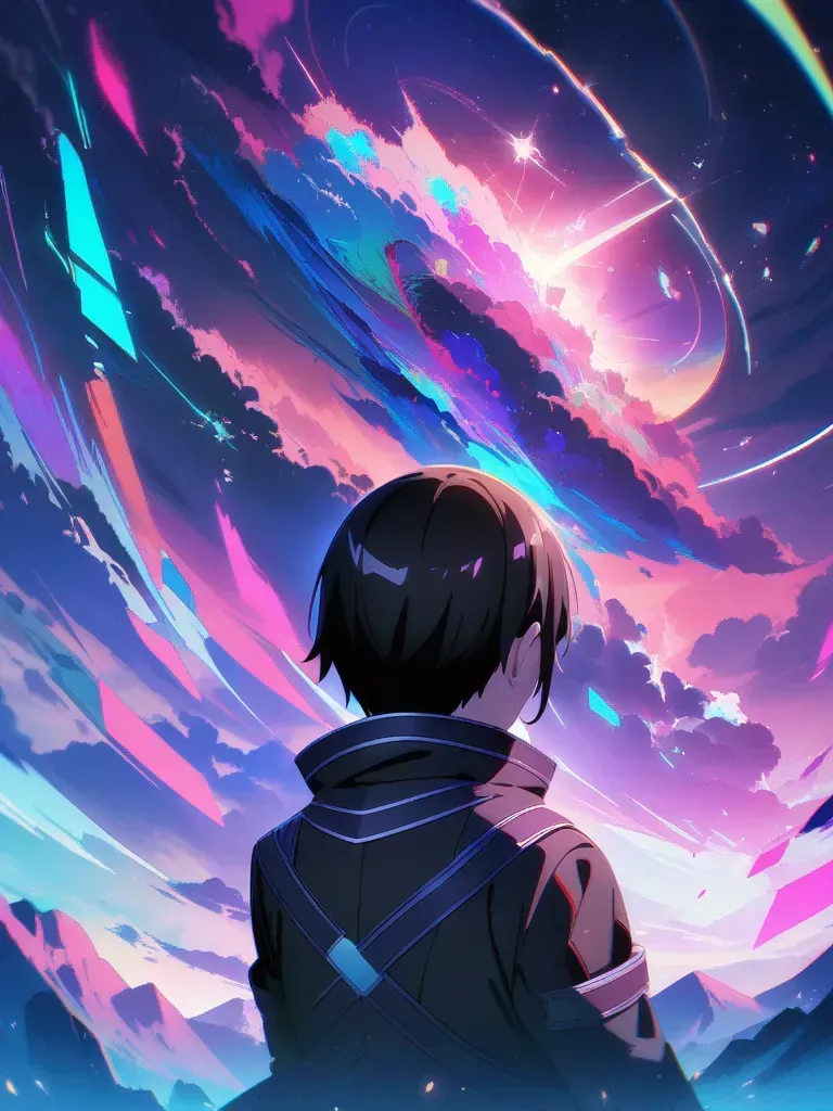 AI generated AI Vaporwave Generator 3:4 portrait style