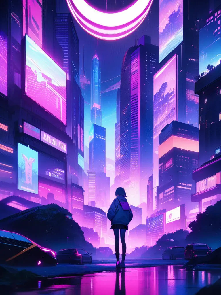 AI generated AI Vaporwave Generator 3:4 portrait style