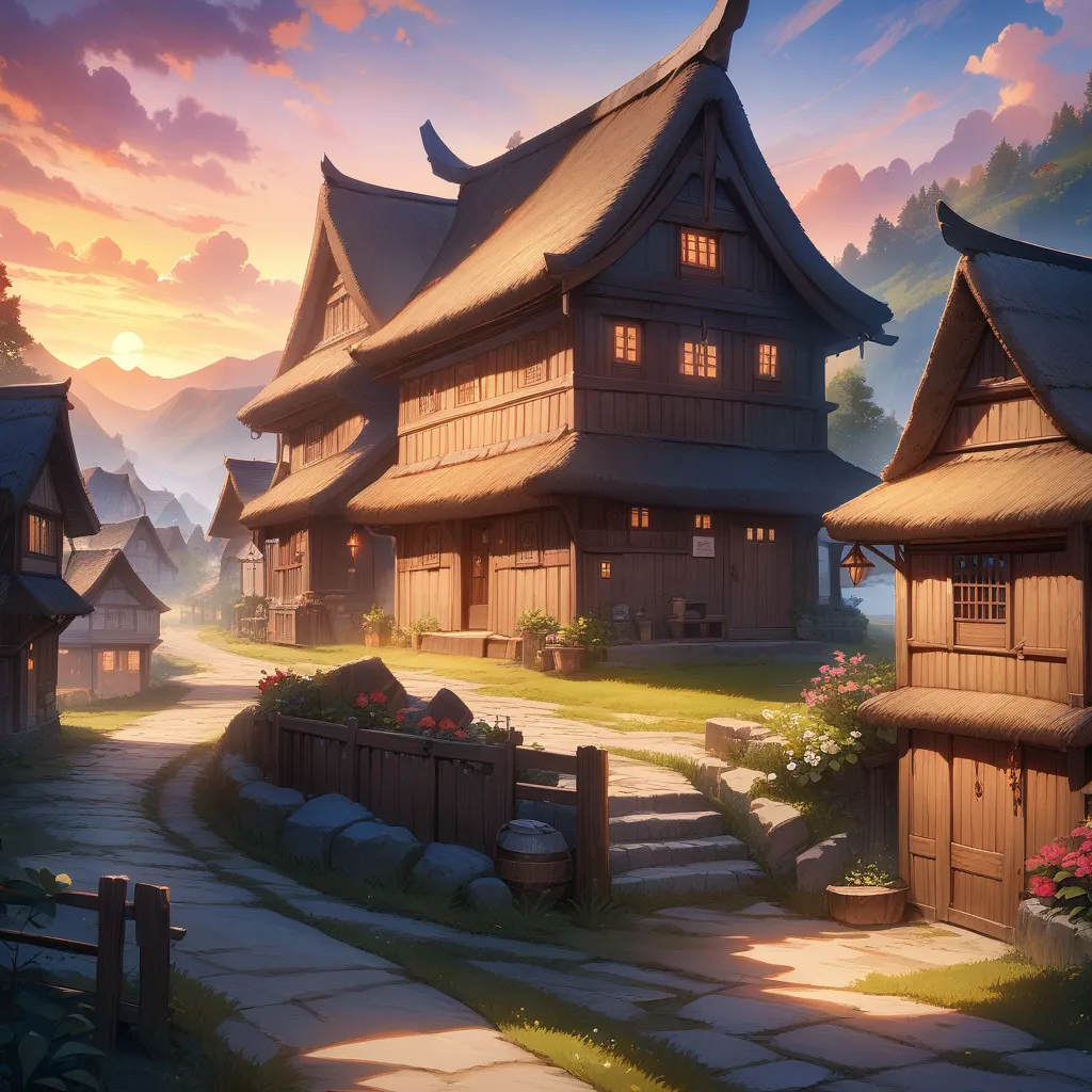 AI generated AI Village Generator 1:1 square style