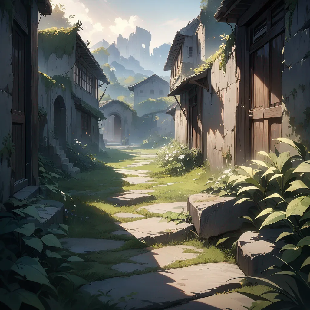 AI generated AI Village Generator 1:1 square style