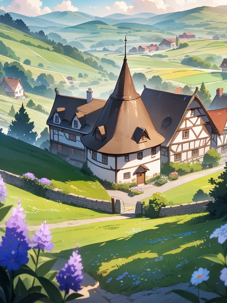 AI generated AI Village Generator 3:4 portrait style