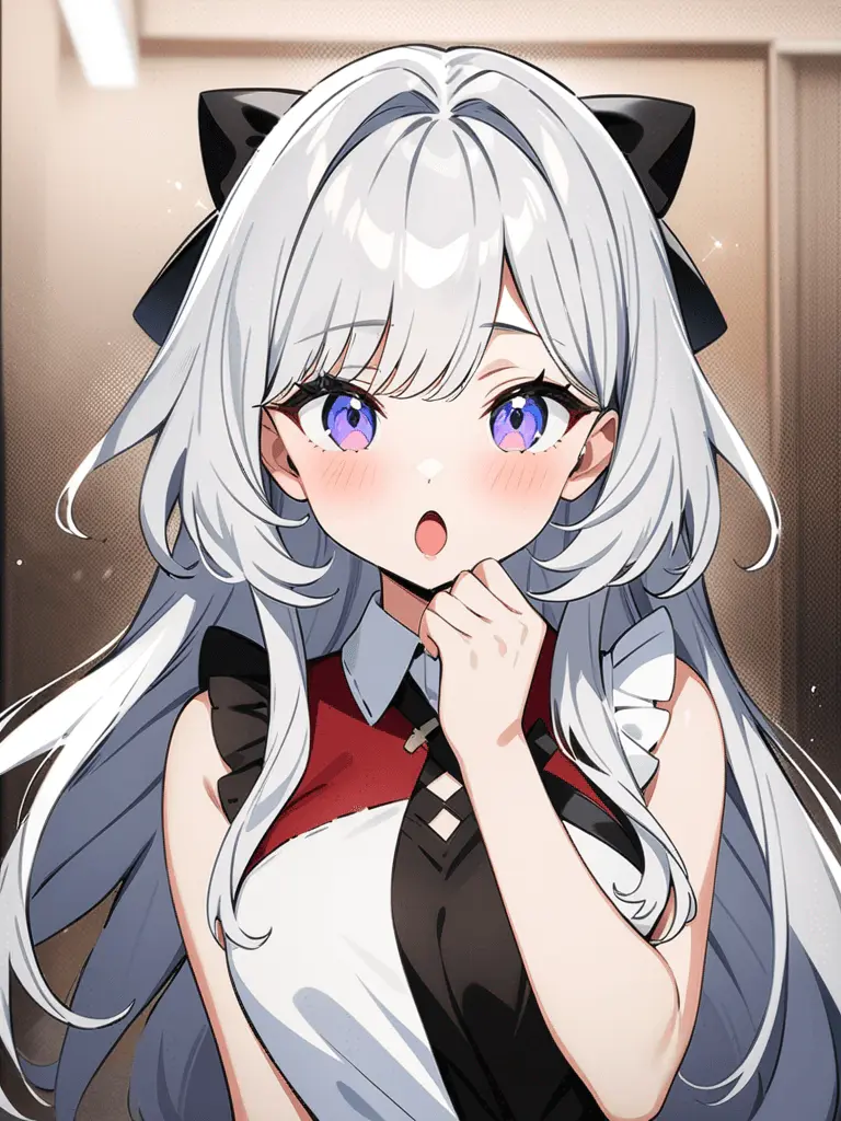 AI generated waifu portrait style 1