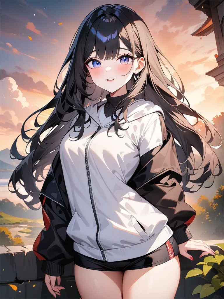 AI generated waifu portrait style 6