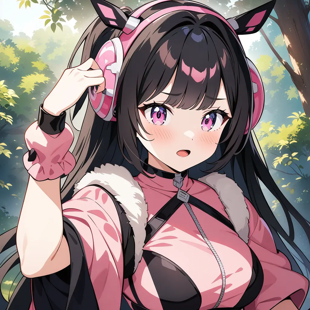AI generated waifu square style 1