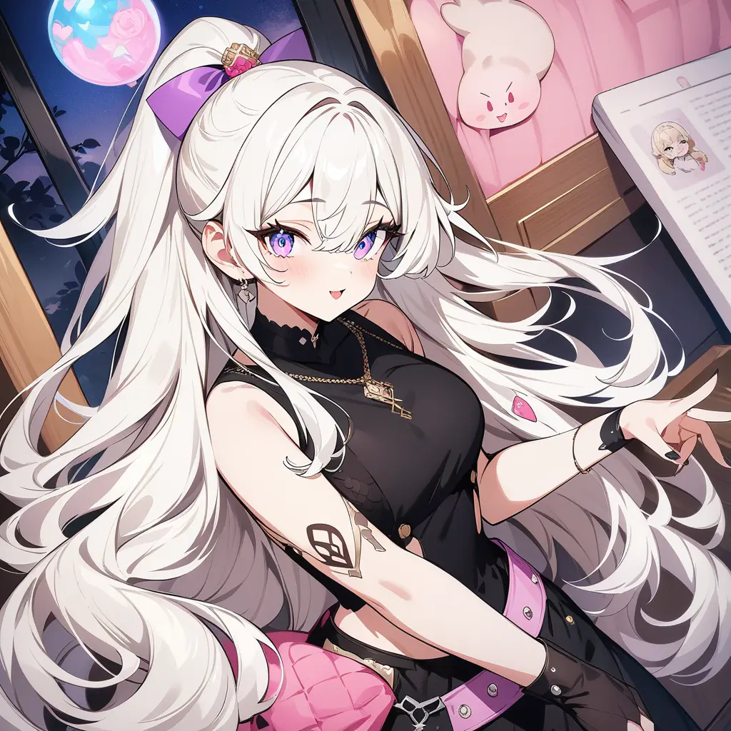 AI generated waifu square style 2