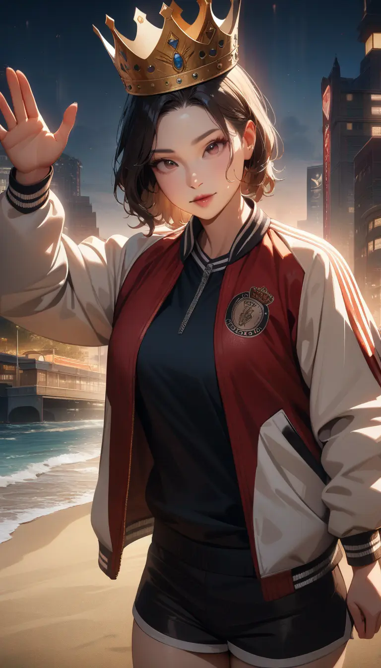 AI generated waifu tall style 1