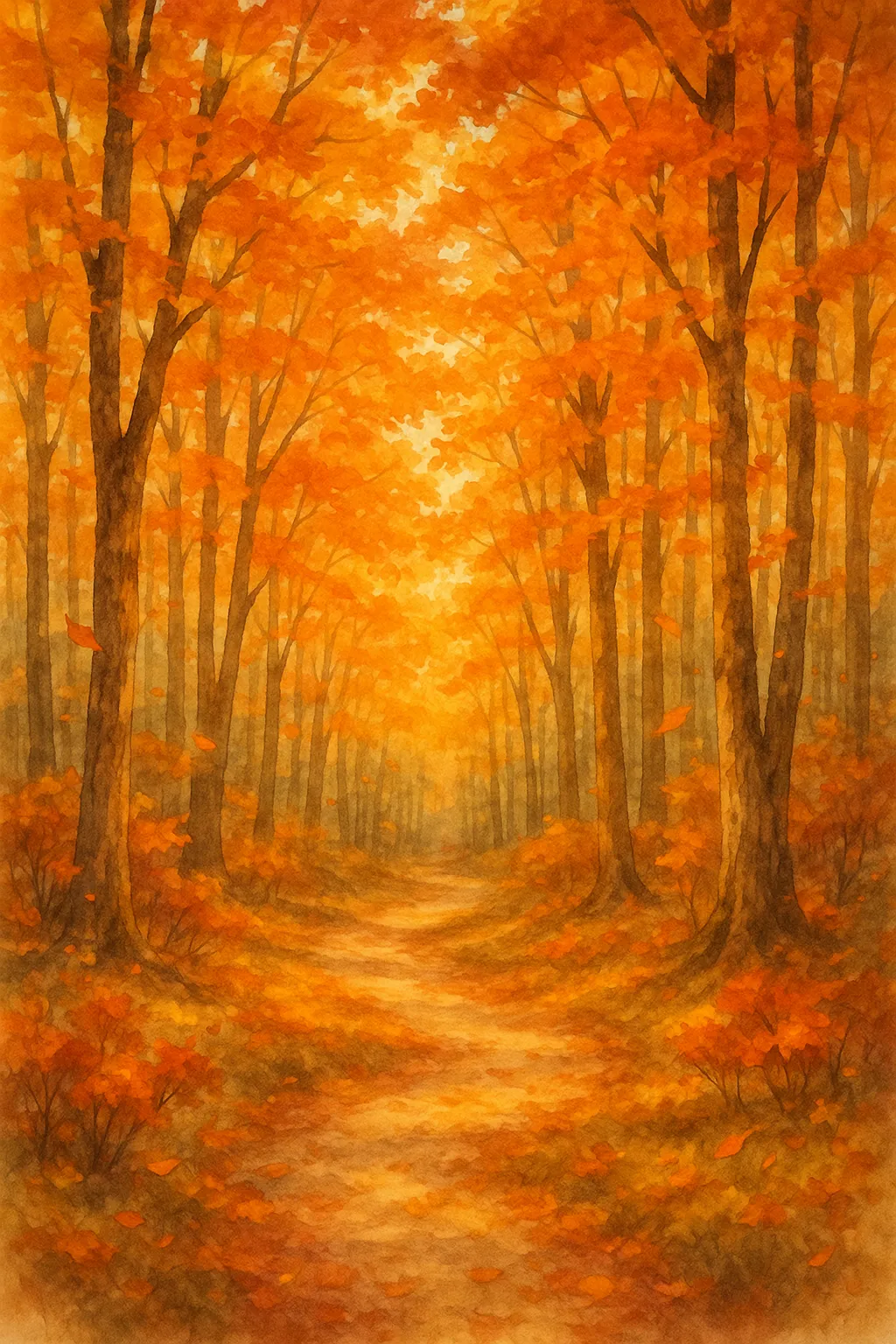 AI generated AI Watercolor Generator 3:4 portrait style
