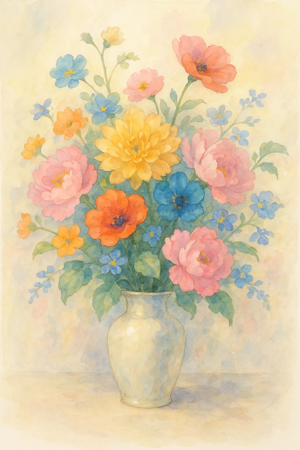 AI generated AI Watercolor Generator 9:16 portrait style