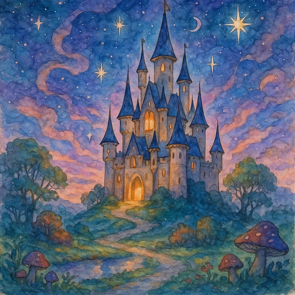 AI generated AI Watercolor Generator 1:1 square style