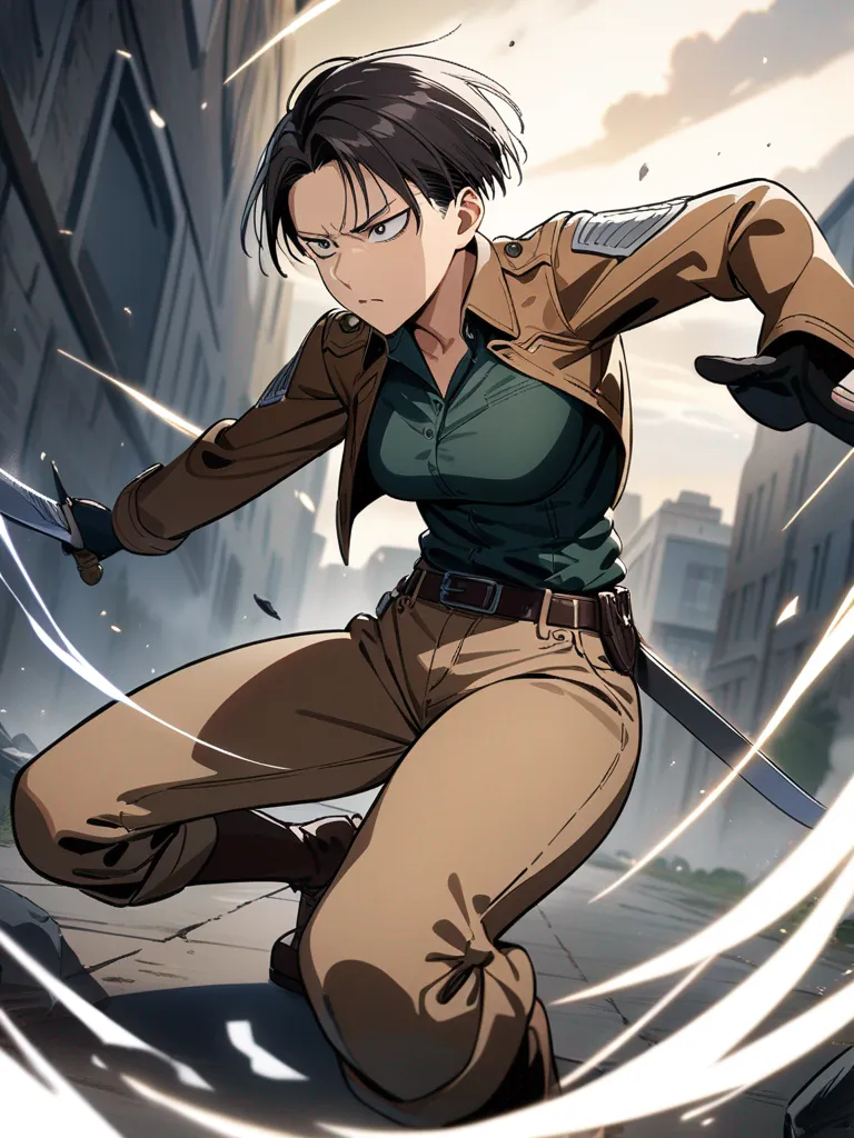 AI generated Attack on Titan AI Generator 3:4 portrait style