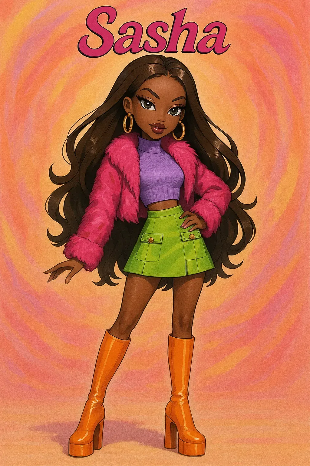 AI generated Bratz AI Generator 9:16 portrait style